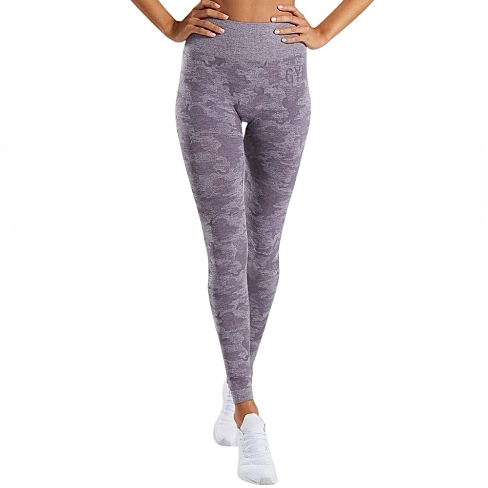 Gymshark Adapt High Waist Seamless Camo 25" Compression Tights AW 2019 Medium